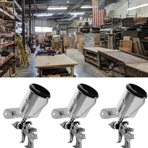 Homakover Spray Gun Holder Set of 3 | Wall Mount Magnetic Tool Organizer for Paint Booths & Work Stations (Silver-3 Pcs) thumbnail 3