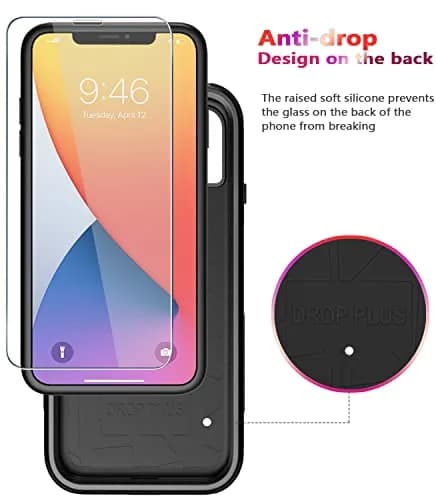 Diverbox Heavy Duty Shockproof iPhone 11 Case with Tempered Glass Screen Protector | Drop & Dust Resistant thumbnail 4