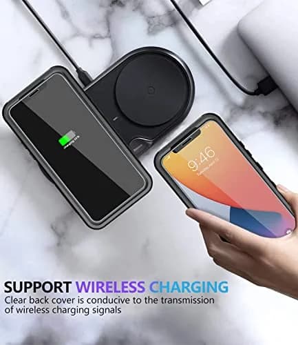 Diverbox Heavy Duty Shockproof iPhone 11 Case with Tempered Glass Screen Protector | Drop & Dust Resistant thumbnail 7