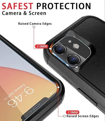 Diverbox Heavy Duty Shockproof iPhone 11 Case with Tempered Glass Screen Protector | Drop & Dust Resistant thumbnail 3