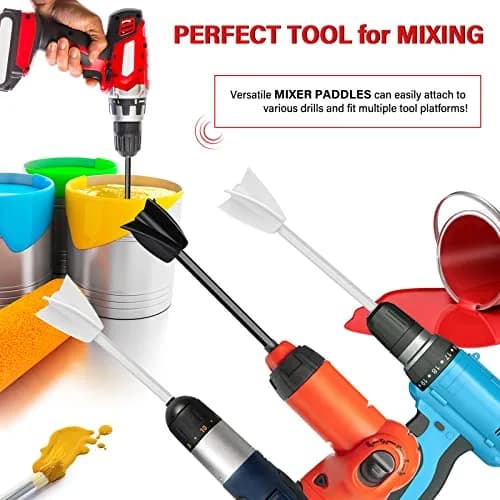 Riomh 4 Pcs Resin Mixer Paddles for Drill | Spiral Four-Blade Design for Small Batches thumbnail 6