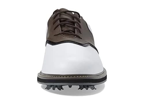 FootJoy Mens FJ Originals Previous Season Style Golf Shoe, White/Brown, 8 Wide US | Classic Golf Traction & Style thumbnail 7