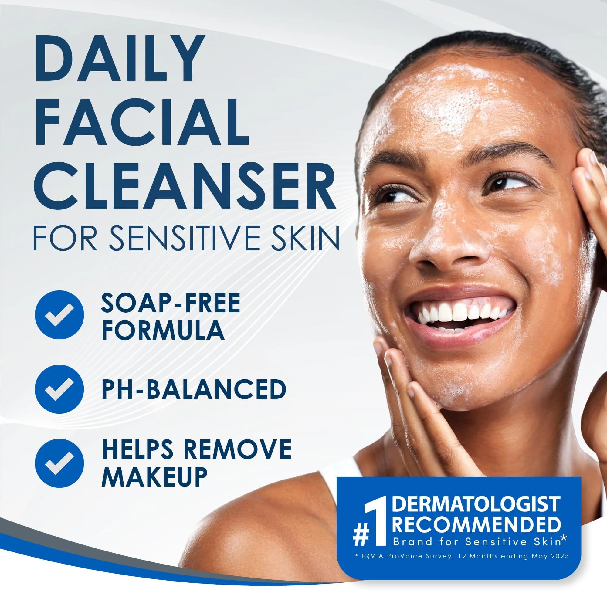 Vanicream Gentle Facial Cleaner 74ml (2.5 Fl Oz) | Dermatologist Recommended for Sensitive Skin - view 2