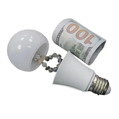Secret Stash Lightbulb Diversion Safe | Realistic Hiding Box for Money, Jewelry & Small Items thumbnail 6