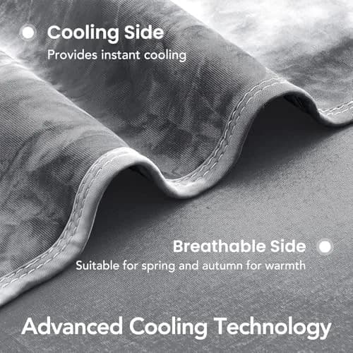 Topcee Cooling Blanket Throw 50"x70" | Lightweight Breathable for Hot Sleepers & Night Sweats thumbnail 5