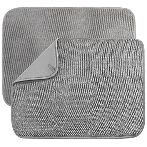 Meirrnyyu Microfiber Dish Drying Mat 20×15 Inch | Super Absorbent Kitchen Counter Pad thumbnail 1