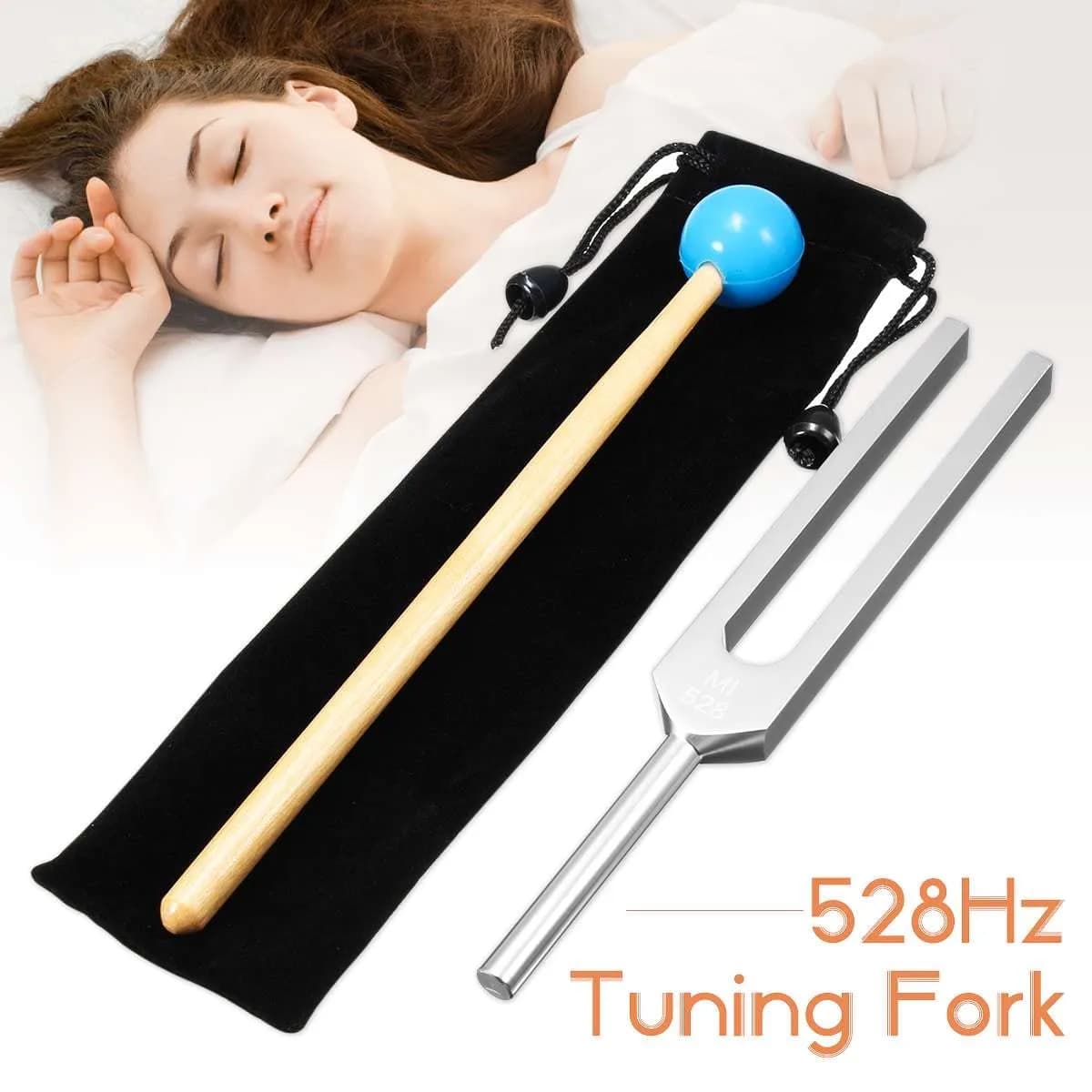 Bysameyee 528 Hz Tuning Fork with Mallet & Pouch | Sound Healing & Musical Instrument Tuning - view 5