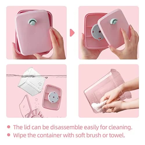 Ankou Formula Container - 1700ml Airtight Formula Dispenser BPA-Free Storage Containers with Scoop and Scraper Transparent 730g | Large Capacity thumbnail 5