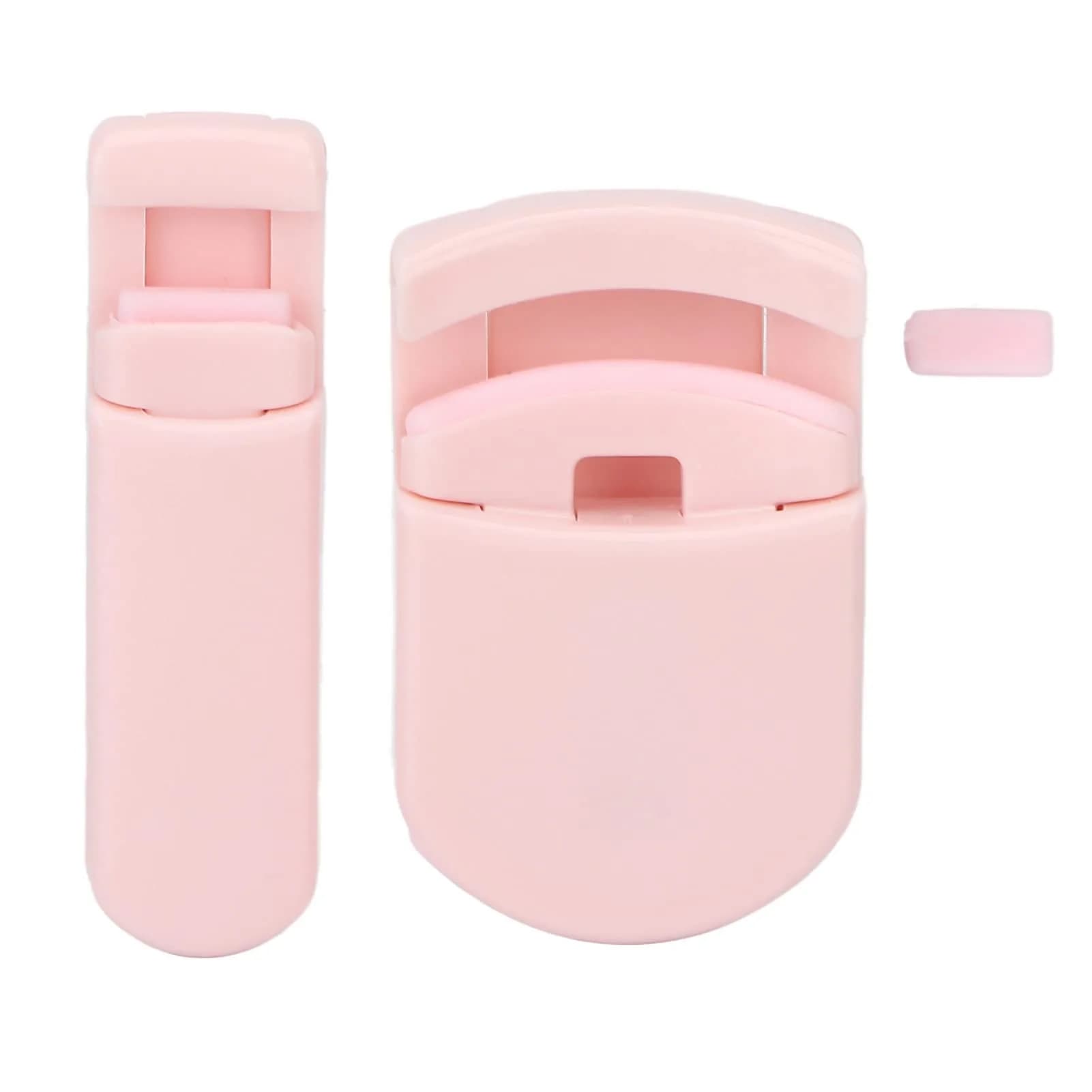 Dioche Cute Eyelash Curler Set with Wide Angle & Corner Curlers, Pink | Portable Makeup Tool - main product image