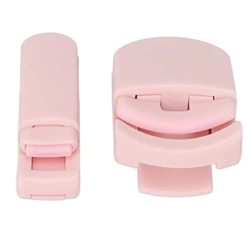 Dioche Cute Eyelash Curler Set with Wide Angle & Corner Curlers, Pink | Portable Makeup Tool thumbnail 3