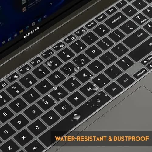 CaseBuy Black Silicone Keyboard Cover for Samsung Galaxy Book 5/4/3 15.6" & 16" | US Keyboard Layout Protector thumbnail 6