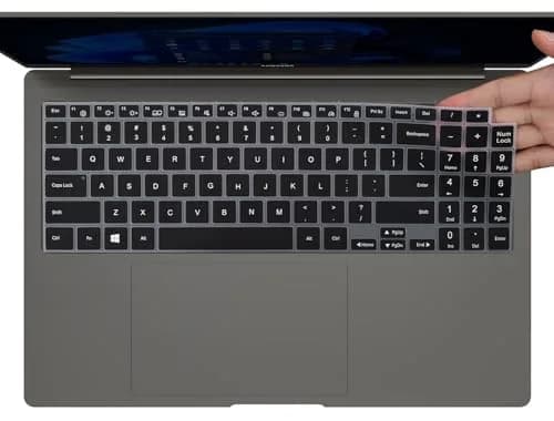 CaseBuy Black Silicone Keyboard Cover for Samsung Galaxy Book 5/4/3 15.6" & 16" | US Keyboard Layout Protector thumbnail 1
