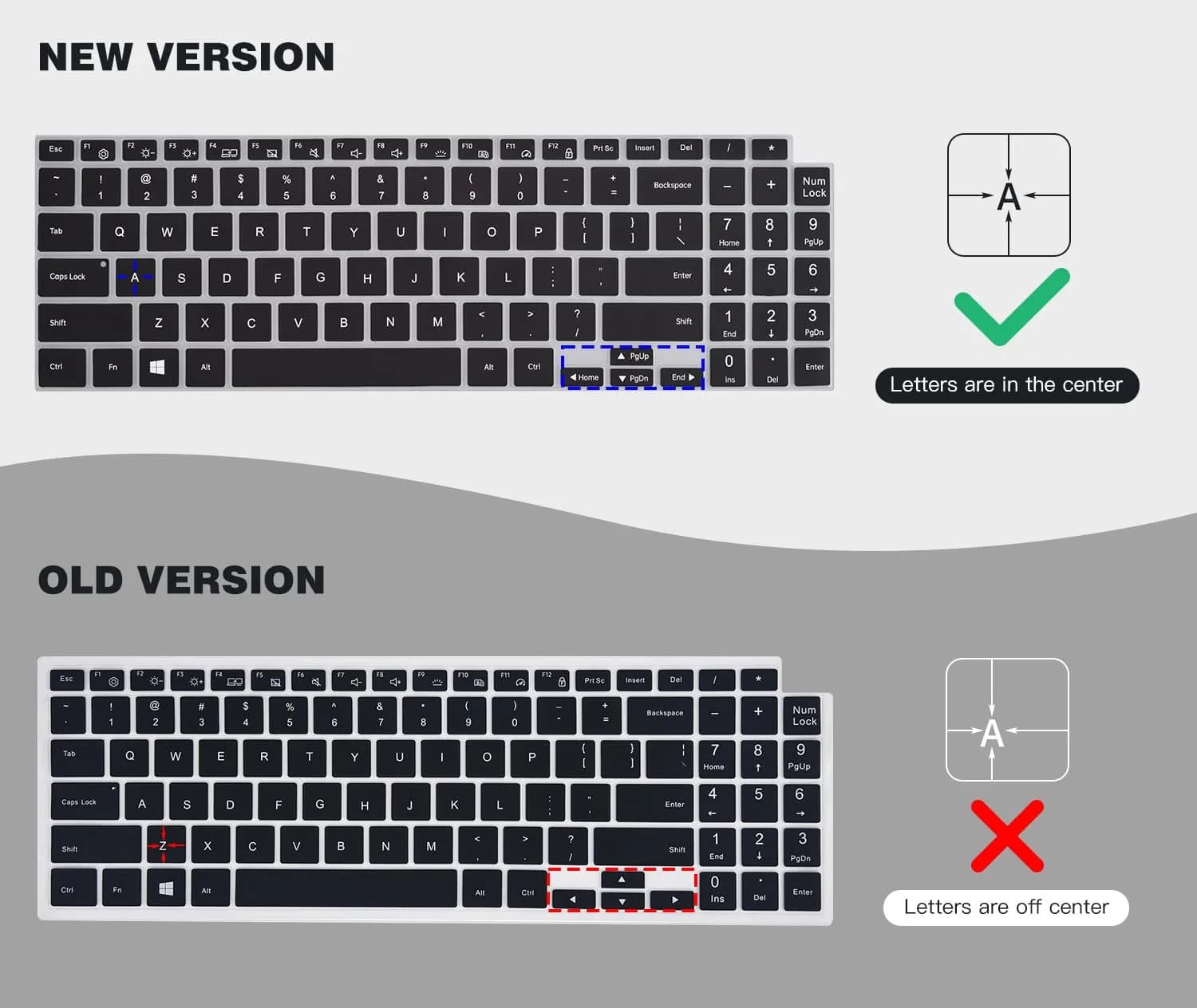 CaseBuy Black Silicone Keyboard Cover for Samsung Galaxy Book 5/4/3 15.6" & 16" | US Keyboard Layout Protector - view 3