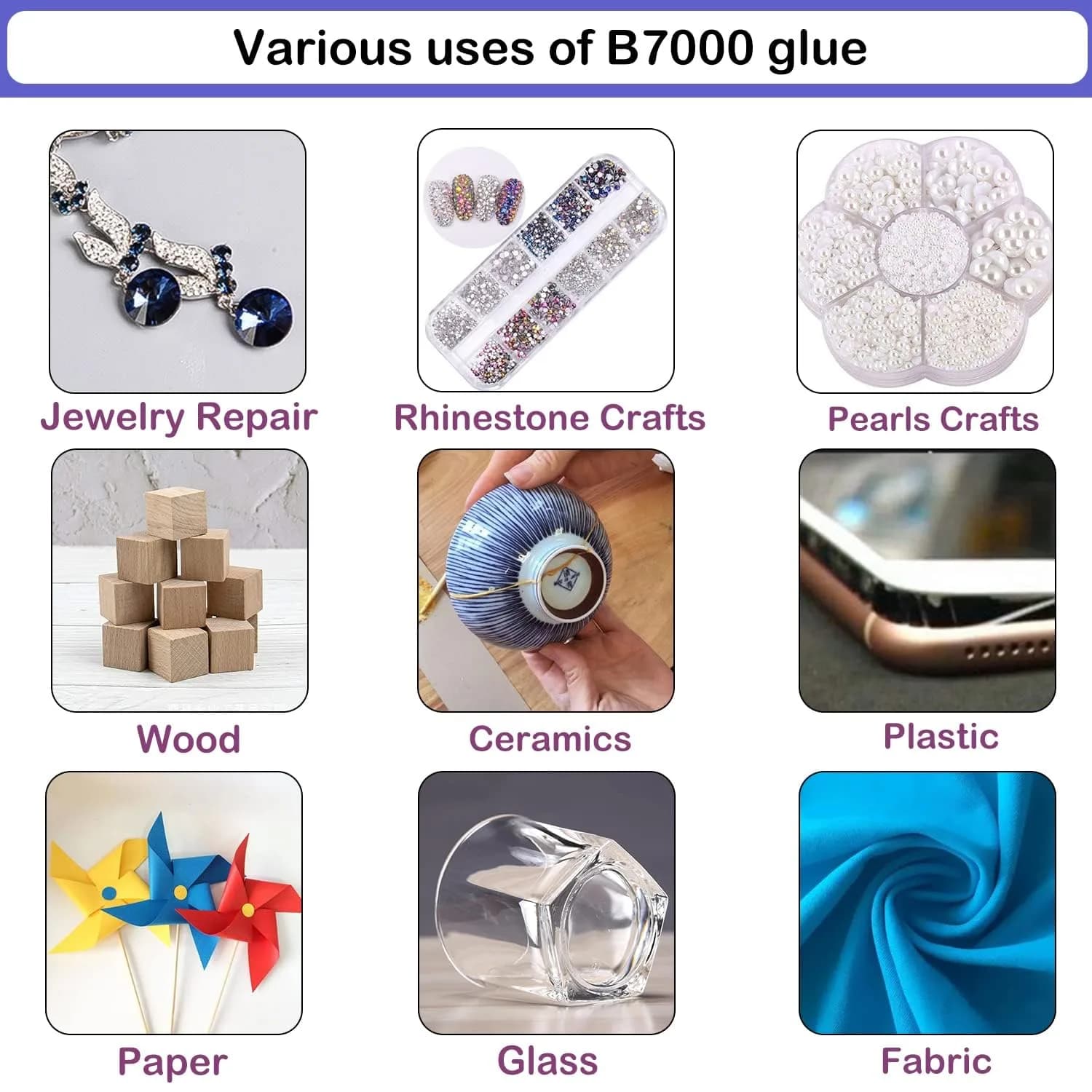 FITTDYHE B7000 Adhesive Glue 220ml (7.4 Fl Oz) | Professional Grade for Crafts & Jewelry Making - view 6