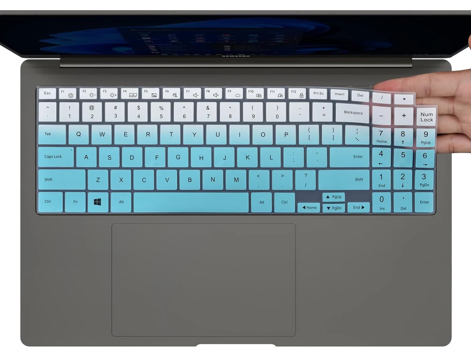 CaseBuy Ombre Mint Keyboard Cover for Samsung Galaxy Book 5/4/3 15.6" & 16" | US Keyboard Layout Protector - main product image