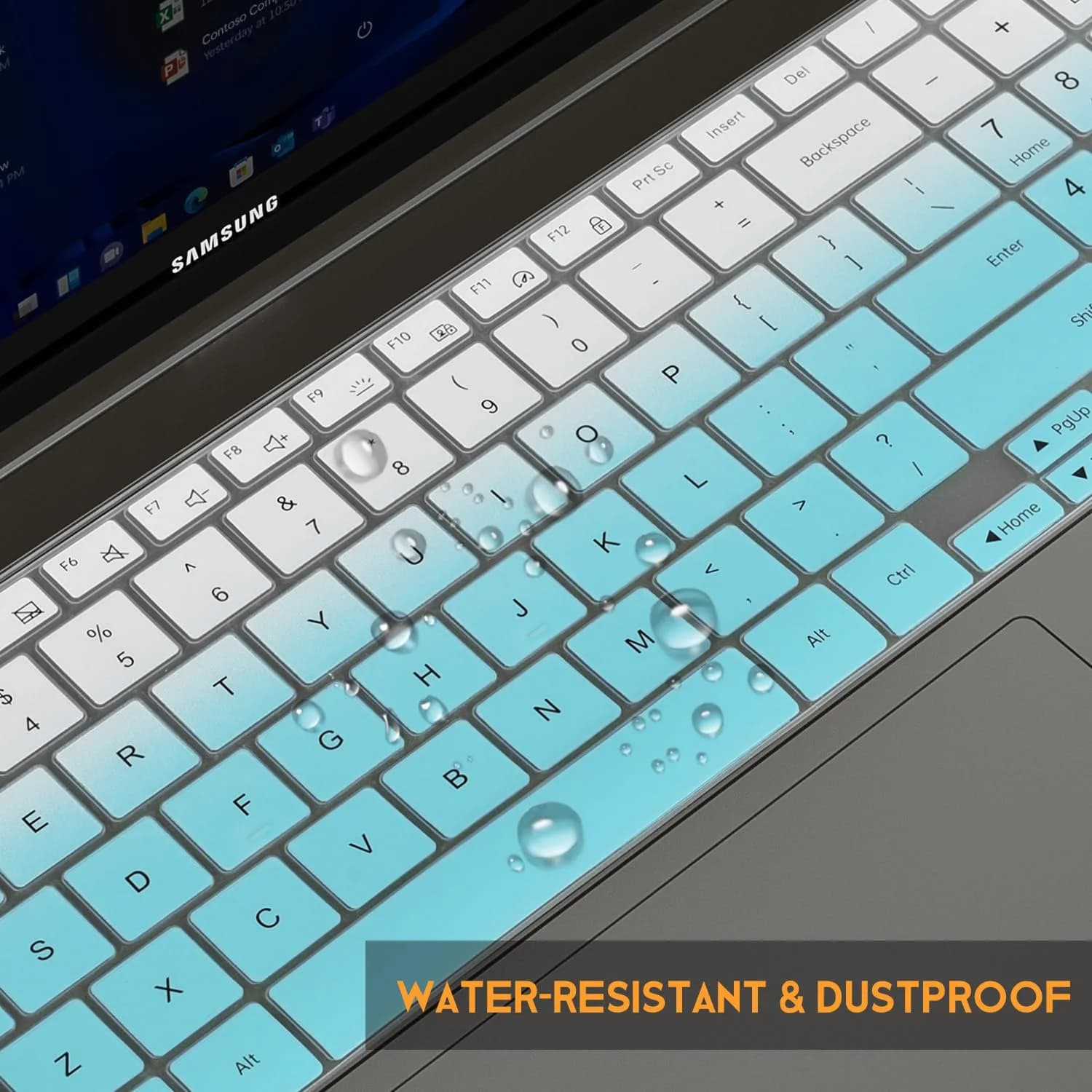 CaseBuy Ombre Mint Keyboard Cover for Samsung Galaxy Book 5/4/3 15.6" & 16" | US Keyboard Layout Protector - view 6