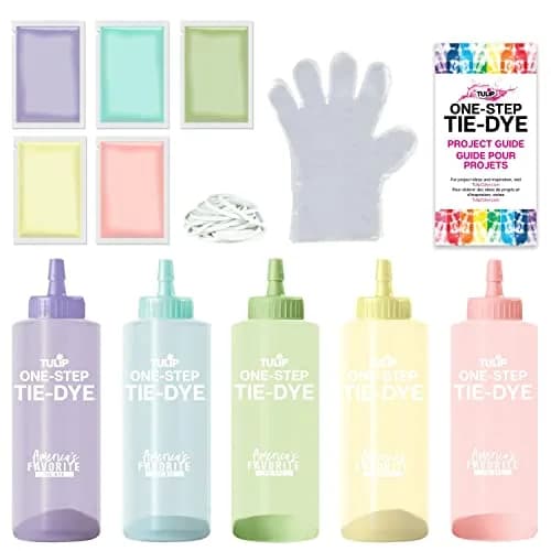 Tulip Flower Petals One-Step Tie-Dye Kit with Refills, Pastel Colors, 40 fl oz Total Dye | Permanent Vibrant Fabric Dye for Cotton, Rayon, Silk thumbnail 2