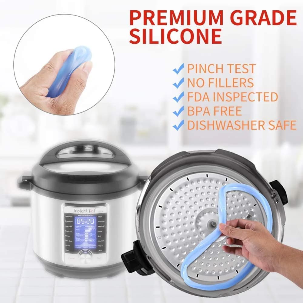 ZoneFly Silicone Sealing Ring for 3 Qt Instant Pot - 2 Pack | Fits Duo, Mini, Lux, Ultra Models - view 2