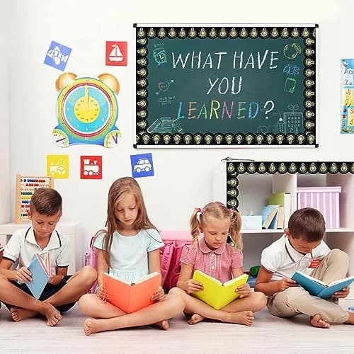 Chivao Light Bulb Bulletin Board Borders 60ft (18.3m) | Chalkboard Style Classroom Decor thumbnail 4