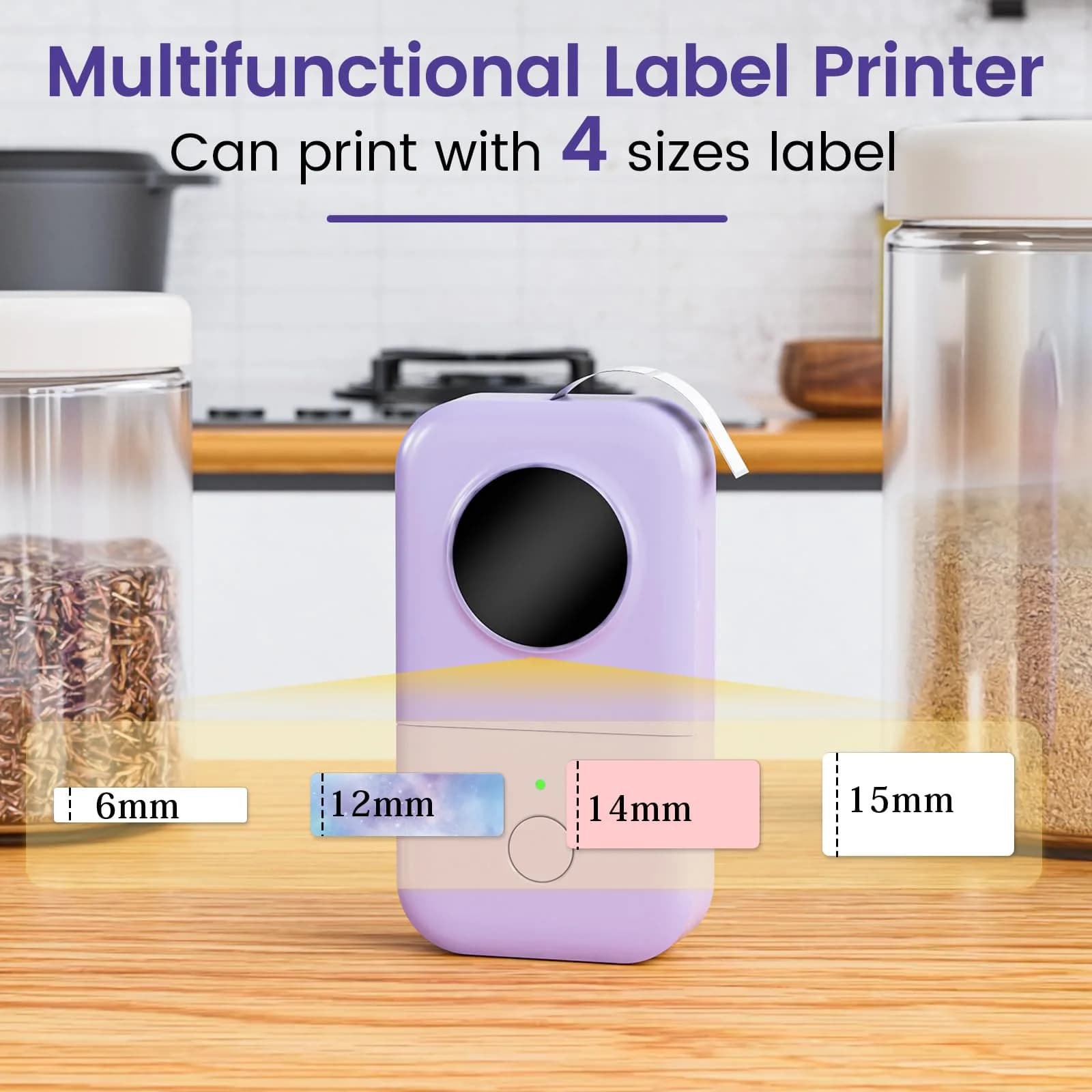 Phomemo D30 Portable Thermal Label Printer Machine with Bluetooth | 203dpi Monochrome - view 7