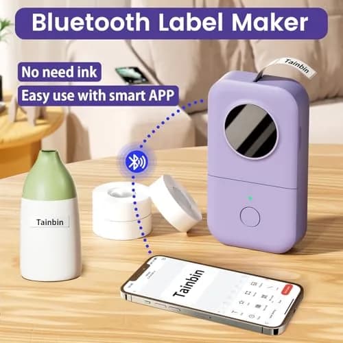 Phomemo D30 Portable Thermal Label Printer Machine with Bluetooth | 203dpi Monochrome thumbnail 3