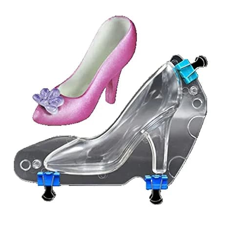 TUKE High Heel Shoe Chocolate Mold | 2 Cavities, 17.3cm (6.8 inch) | Professional Polycarbonate Candy Making thumbnail 1