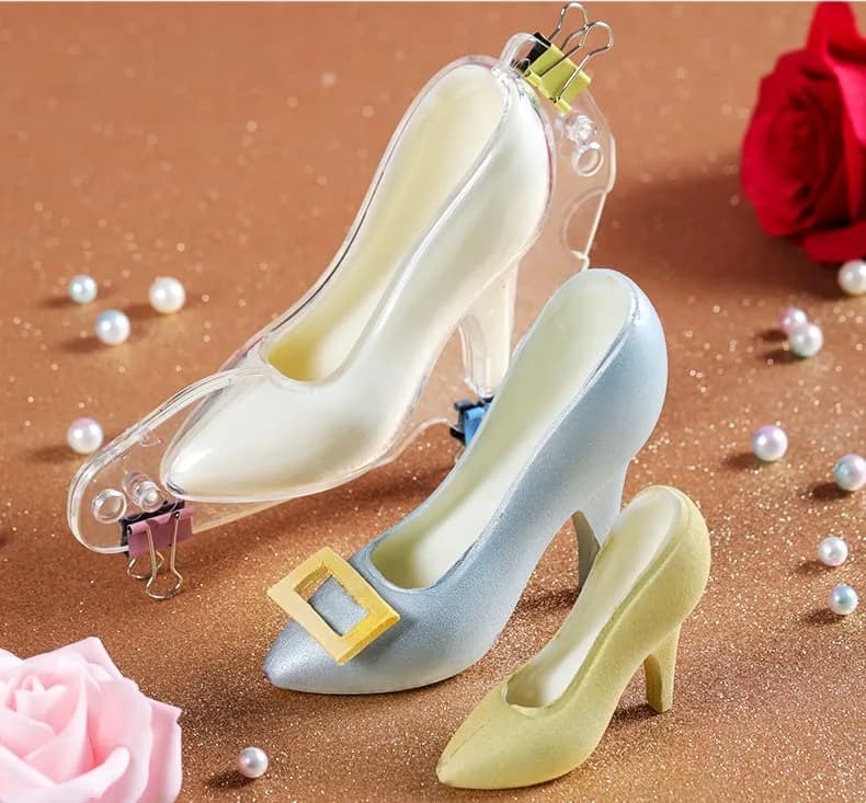 TUKE High Heel Shoe Chocolate Mold | 2 Cavities, 17.3cm (6.8 inch) | Professional Polycarbonate Candy Making thumbnail 9