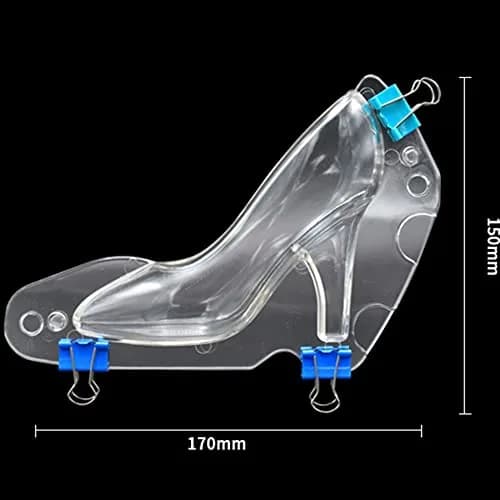 TUKE High Heel Shoe Chocolate Mold | 2 Cavities, 17.3cm (6.8 inch) | Professional Polycarbonate Candy Making thumbnail 2