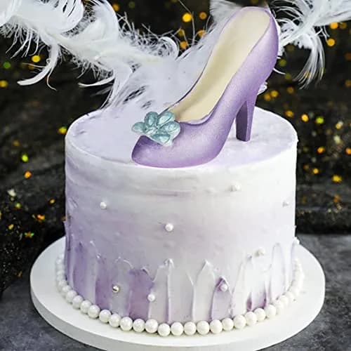 TUKE 3D Polycarbonate Chocolate Mold with Clips High Heel Shoe | Food Grade Candy & Cake Decoration (L 7.8 x 6.8 x 2.88inch) thumbnail 6