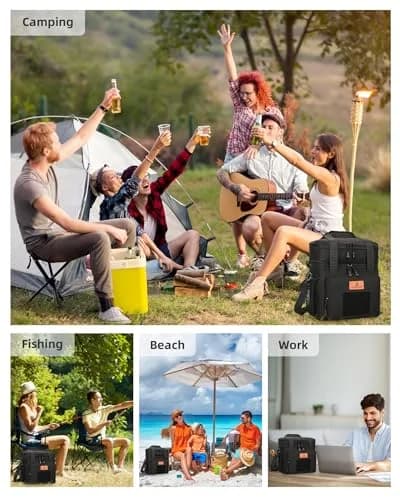 HSHRISH Expandable Lunch Box for Men Large Capacity Waterproof Insulated Bag 15L thumbnail 6