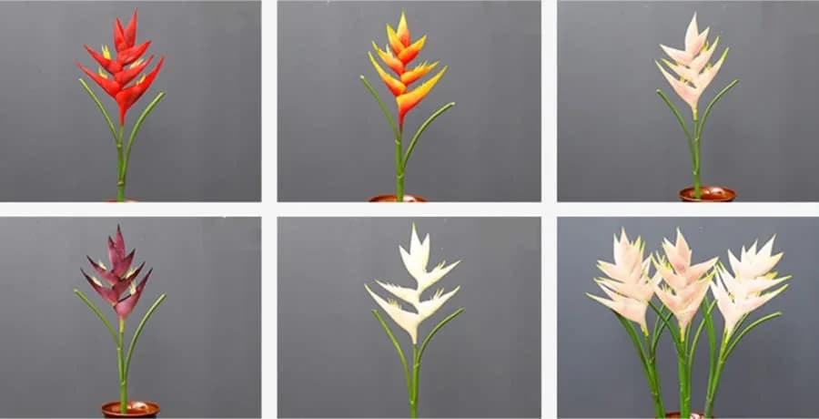Rikyo Red Bird of Paradise Artificial Flower Stem 86cm (34in) | Realistic Silk-Blend Foliage for Home Decor thumbnail 8