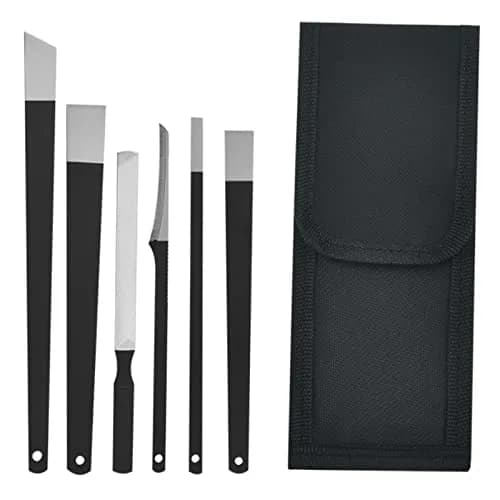 Woerma Pedicure Knife Set, 6 Pcs Stainless Steel Foot Care Tools with Storage Bag | Durable, Portable & Sharp Blade (7 inch) thumbnail 1