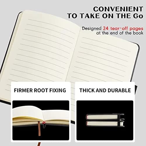 Animusphere Black 2-Pack Pocket Notebook 10.2 x 14.5 cm (4 x 5.7 inches) | Soft Leather Cover, 200 Pages thumbnail 4
