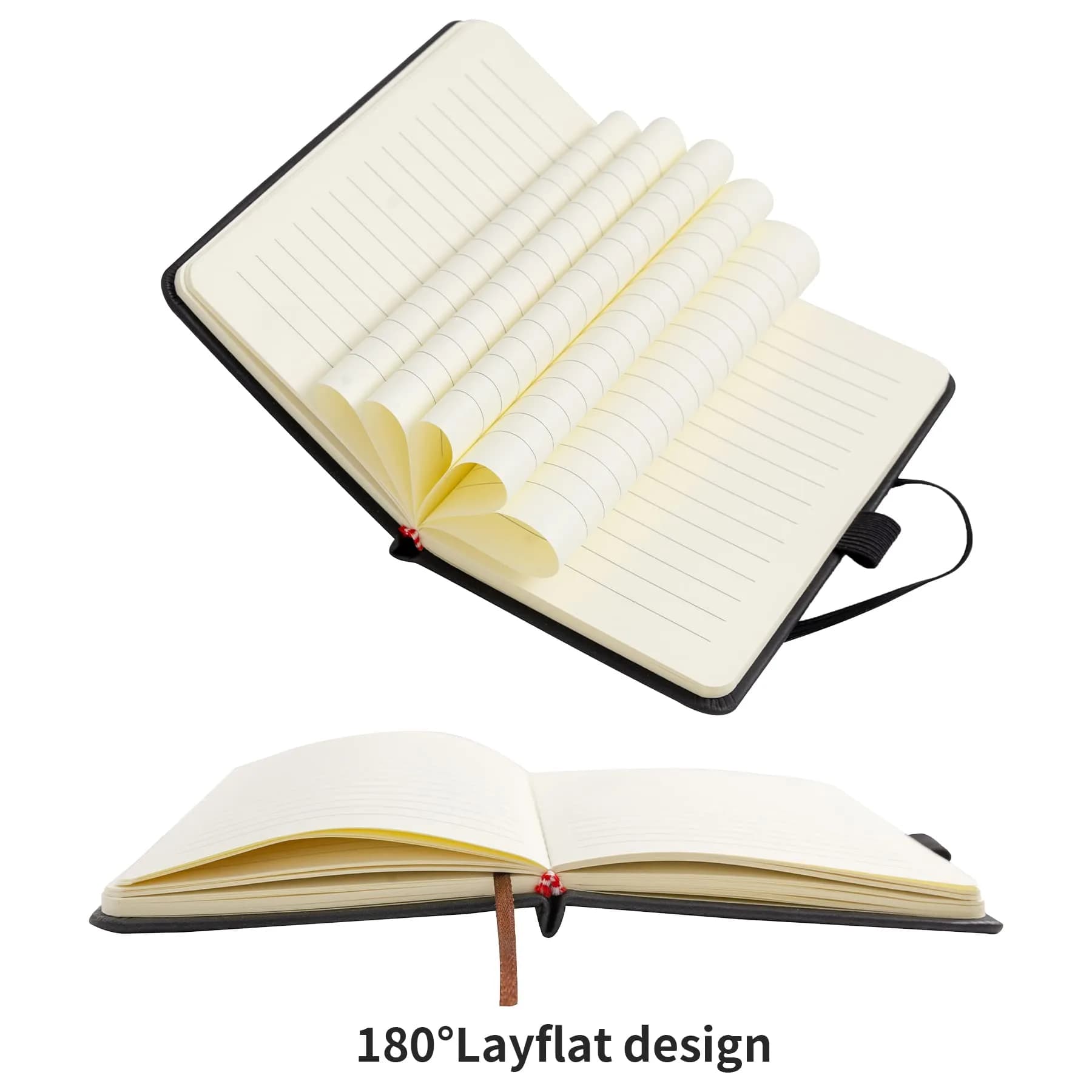 Animusphere Black 2-Pack Pocket Notebook 10.2 x 14.5 cm (4 x 5.7 inches) | Soft Leather Cover, 200 Pages - view 6