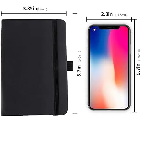 Animusphere Black 2-Pack Pocket Notebook 10.2 x 14.5 cm (4 x 5.7 inches) | Soft Leather Cover, 200 Pages thumbnail 7
