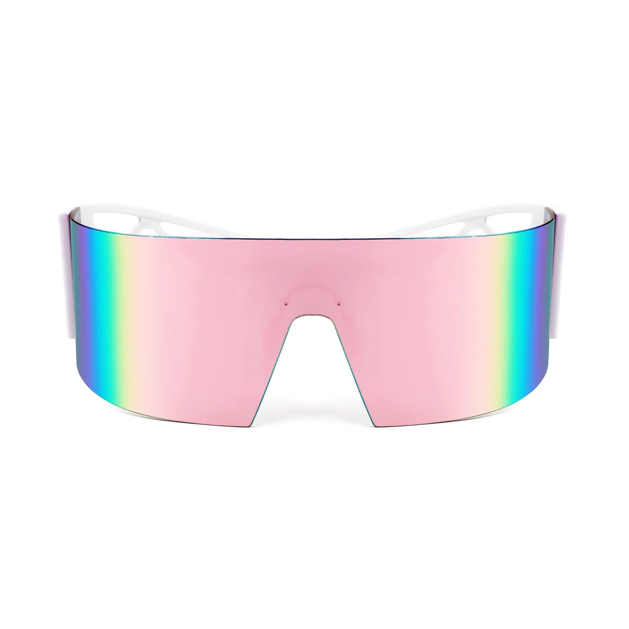 FEISEDY Futuristic Cyclops Visor Sunglasses for Men & Women | 70mm (2.76") Lens Width - view 2