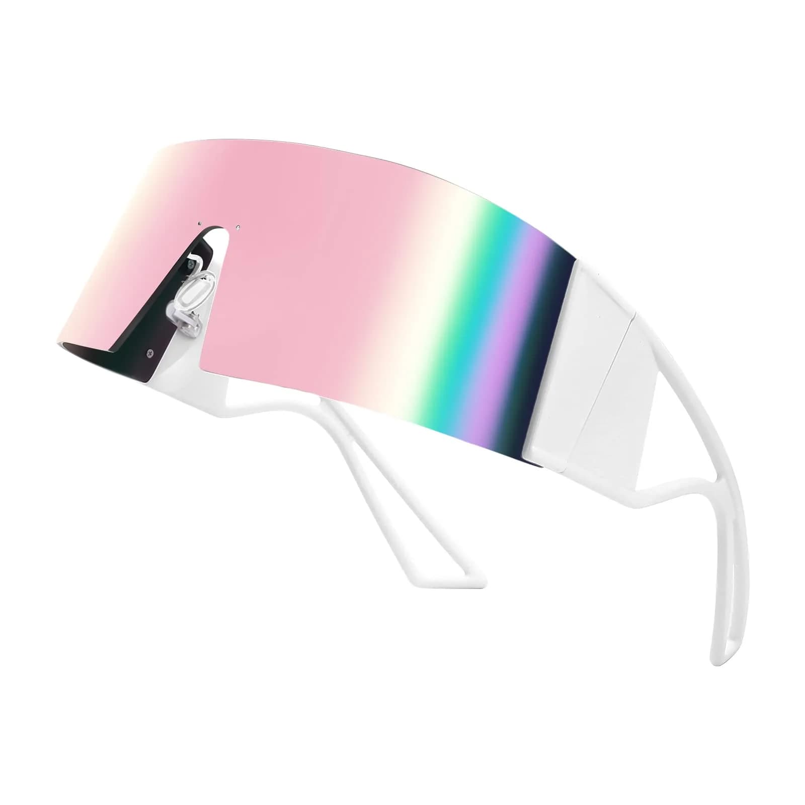 FEISEDY Futuristic Cyclops Visor Sunglasses for Men & Women | 70mm (2.76") Lens Width - view 3