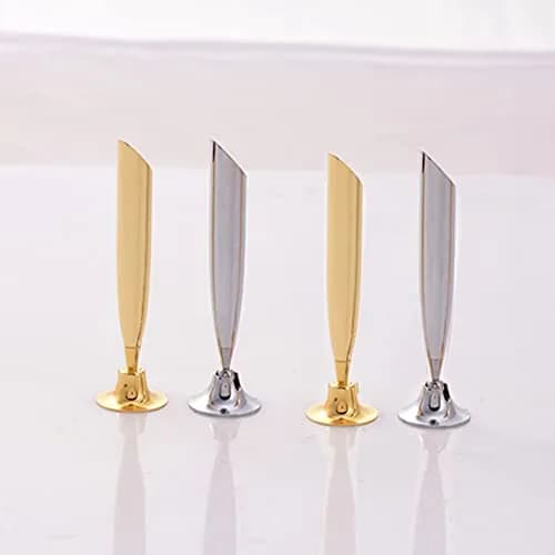 luzen 4pcs Desktop Pen Holder Metal Swivel Stand with Single Pen Display Gold Silver Home Office thumbnail 5