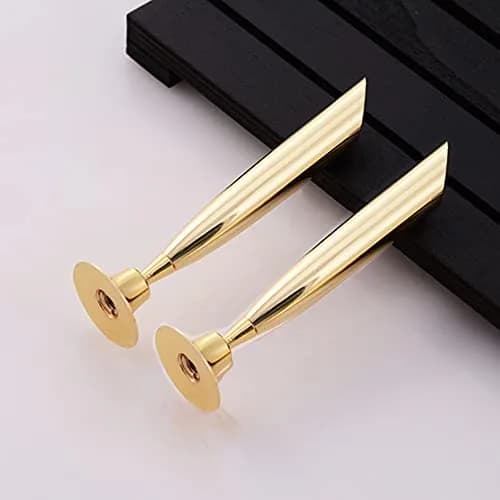 luzen 4pcs Desktop Pen Holder Metal Swivel Stand with Single Pen Display Gold Silver Home Office thumbnail 2