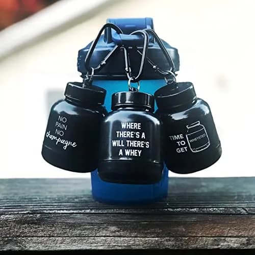 ONMYWHEY Protein Powder & Supplement Funnel Keychain 75ml (2.5 Fl Oz) | Portable To-Go Container for Gym & Travel thumbnail 3