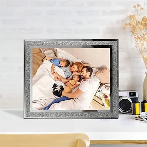 Calenzana 4 Pack 8x10 Picture Frames | Sparkle Glass Photo Frame Set for Tabletop & Wall Display thumbnail 6