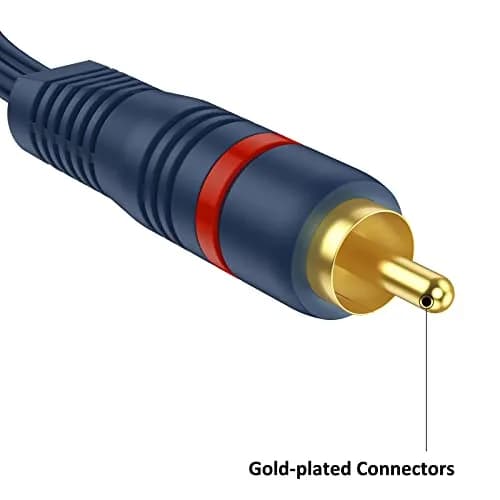 DteeDck RCA Splitter - 1 Female to 2 Male | Durable 8 Inch Audio Video Adapter thumbnail 5