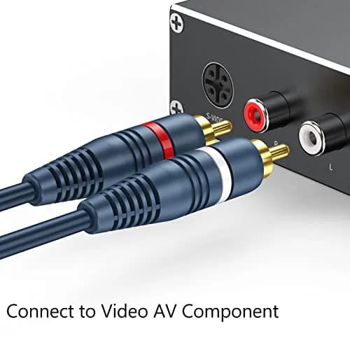 DteeDck RCA Splitter - 1 Female to 2 Male | Durable 8 Inch Audio Video Adapter thumbnail 2