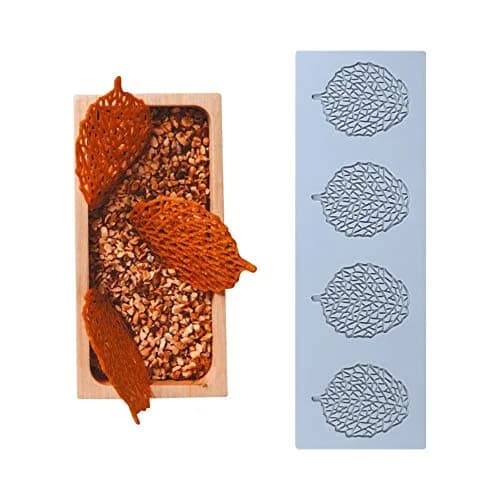TUKE 3D Hollow Leaf Silicone Mold 29.9 cm (11.76 inch) | Food Grade Baking Chocolate Candy Lace Mould thumbnail 5