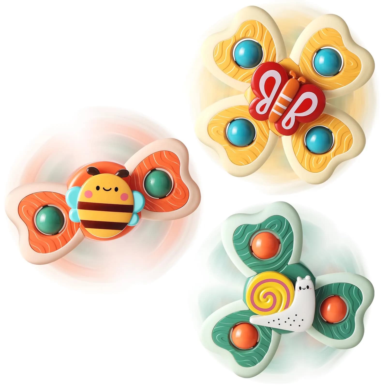 ALASOU Suction Cup Spinner Toys 3-Pack | Engaging Play for Babies & Toddlers - view 8