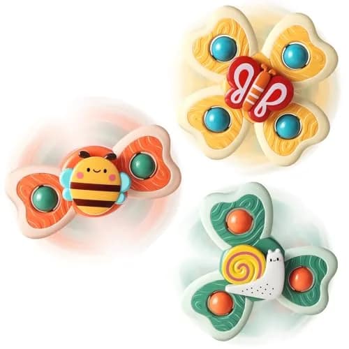 ALASOU Suction Cup Spinner Toys 3-Pack | Engaging Play for Babies & Toddlers thumbnail 8