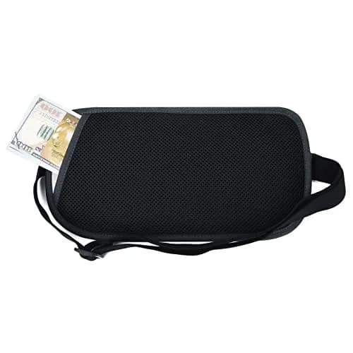 DAITET RFID Blocking Money Belt Slim Fanny Pack with Adjustable Strap | 29cm (11.2") x 14cm (5.5") thumbnail 4