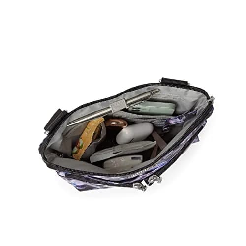 Baggallini Women's Horizon Crossbody 10x10.5" Water-Resistant Nylon Bag with RFID Wristlet thumbnail 5