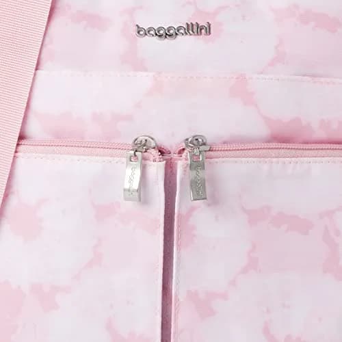 Baggallini Women's Horizon Crossbody Bag 10x10.5" Pink Tie-dye | Water-Resistant Nylon for Women thumbnail 6
