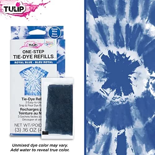 Tulip One-Step Tie-Dye Kit Refill Packs Royal Blue | 3 Pack Dye for Cotton, Silk, Rayon, Wool, Linen thumbnail 4